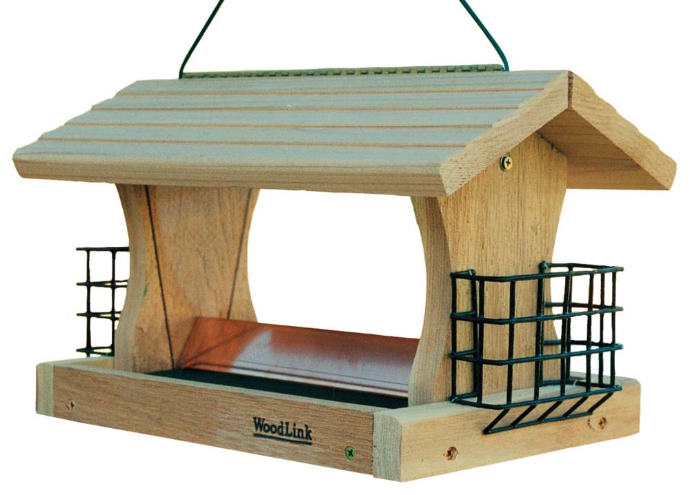 Woodlink Tan Wood Hanging/post-mount Platform Bird Feeder- 5-lb in