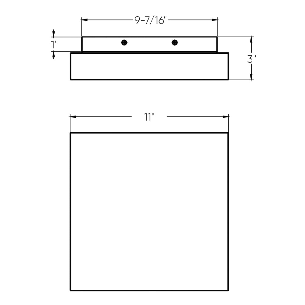 DALS Lighting FUZ11-CC-BK flushmounts - View #3