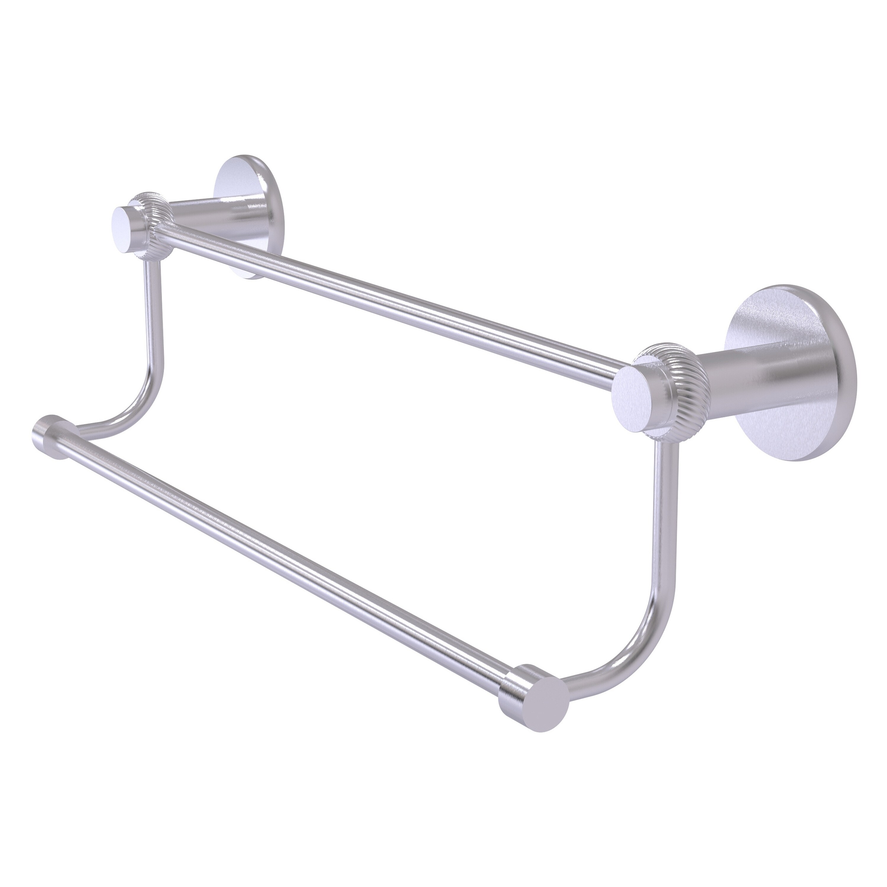 Allied Brass 9072T/30-SCH Mercury 30-in double Satin Chrome Wall mount Double Towel Bar