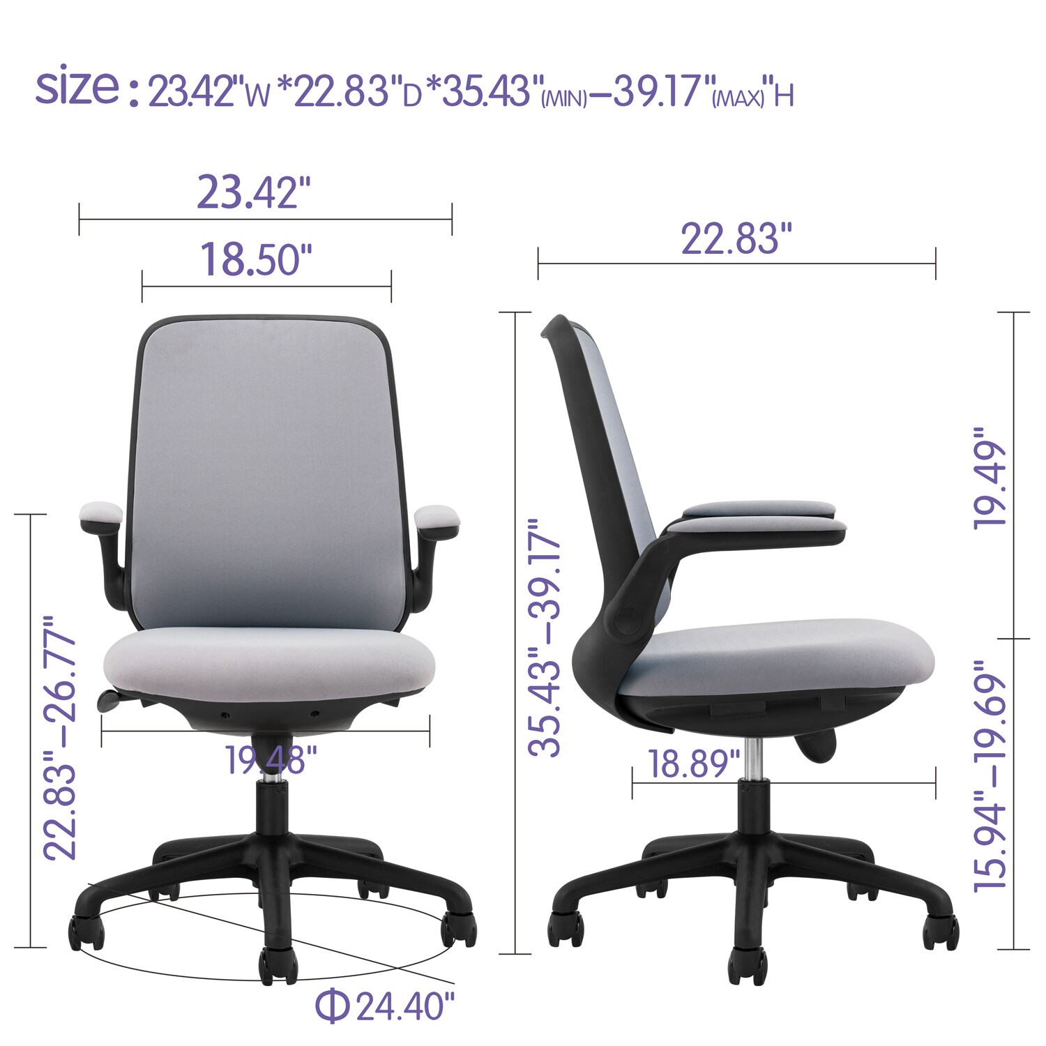 Ovios MS400 Office-Chairs - View #7