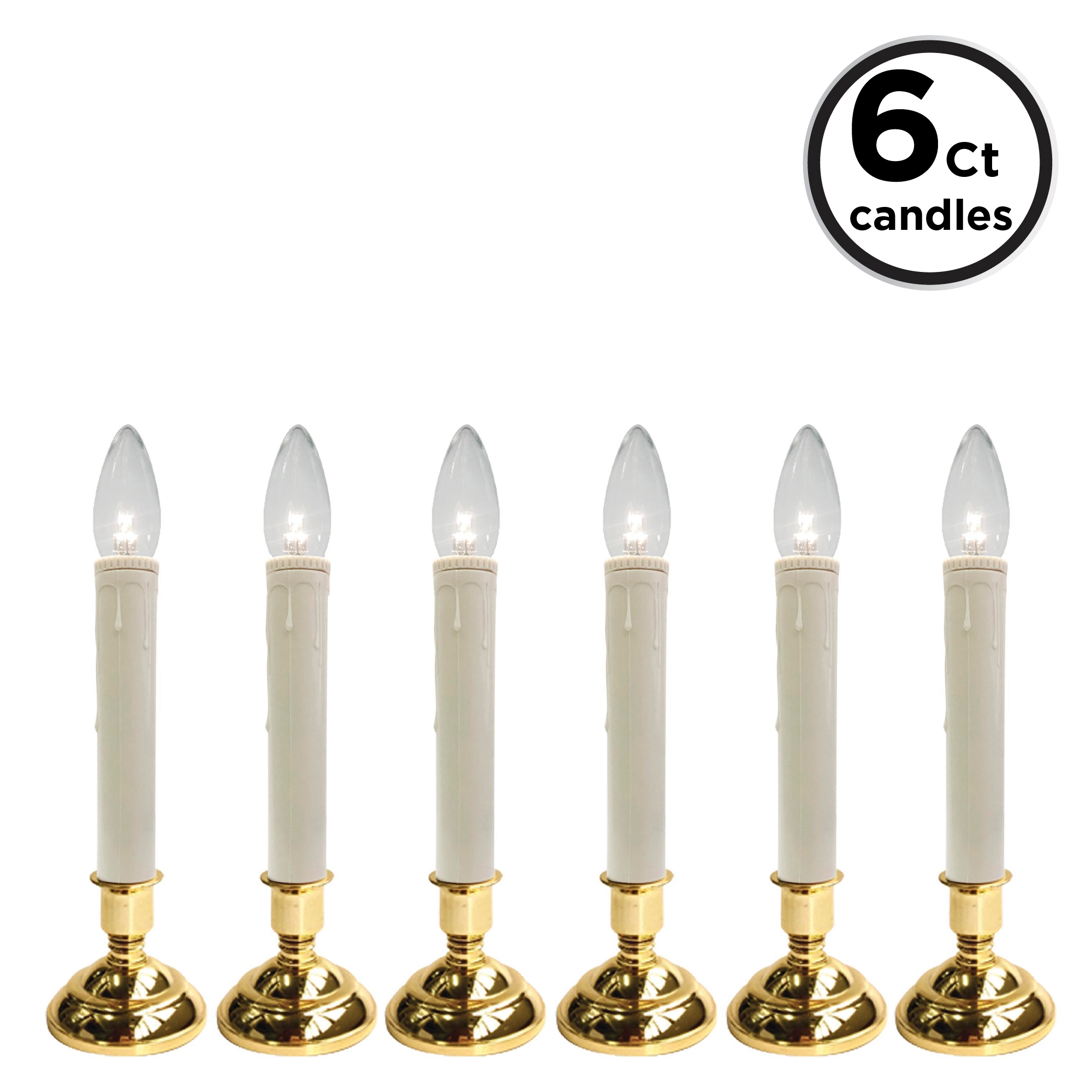 Brite Star 45-554-20 2 -Pack Unscented Gold Flameless Battery operated candle