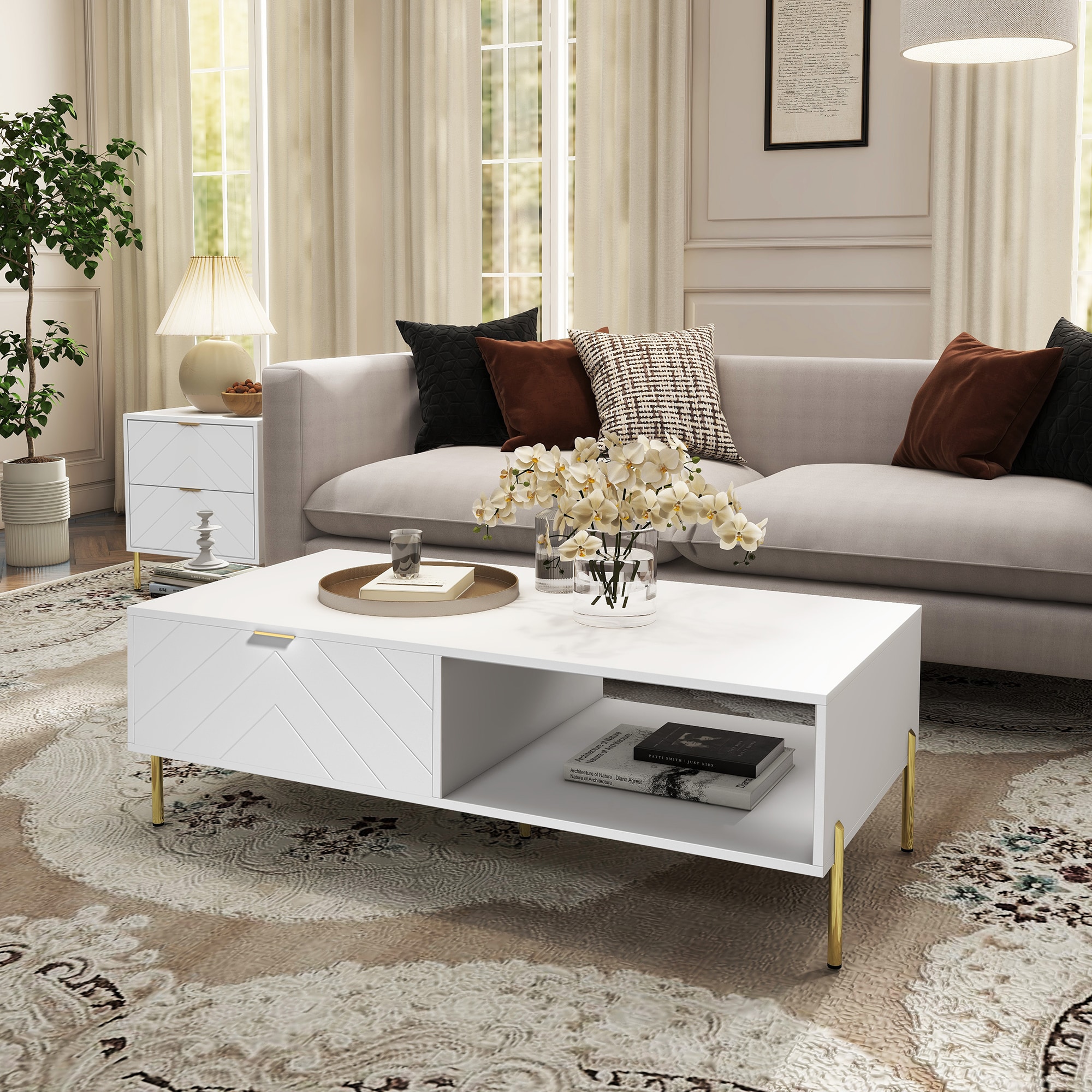 Clihome CL02WC011WH Coffee-Tables - View #6