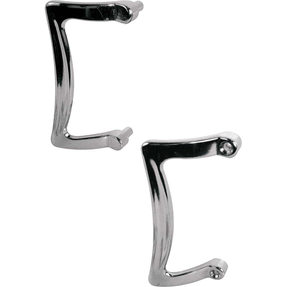 Slide-Co 193130 Shower Door Handle Set Chrome Plated Diecast 2-1/4 in. For... 