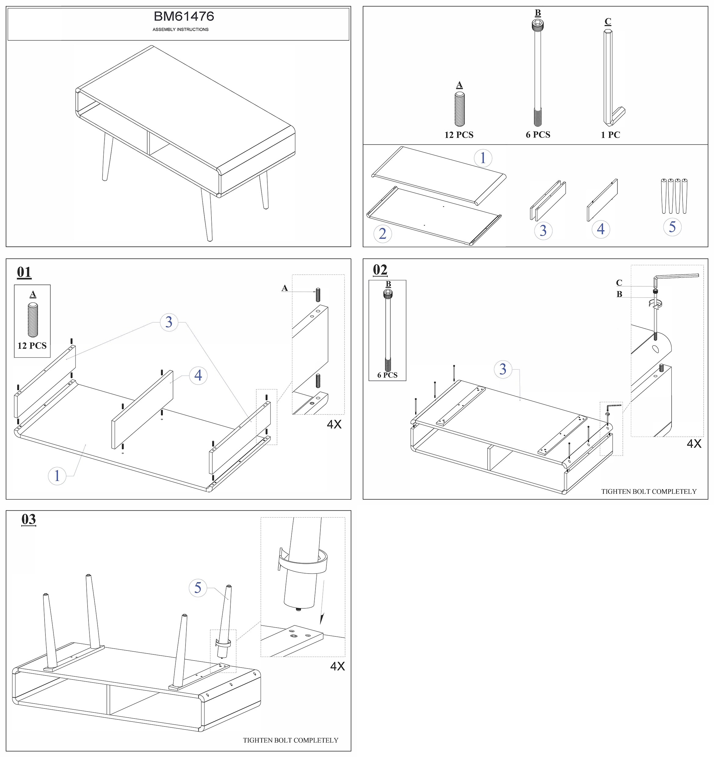 Benzara BM61476 Coffee-Tables - View #11