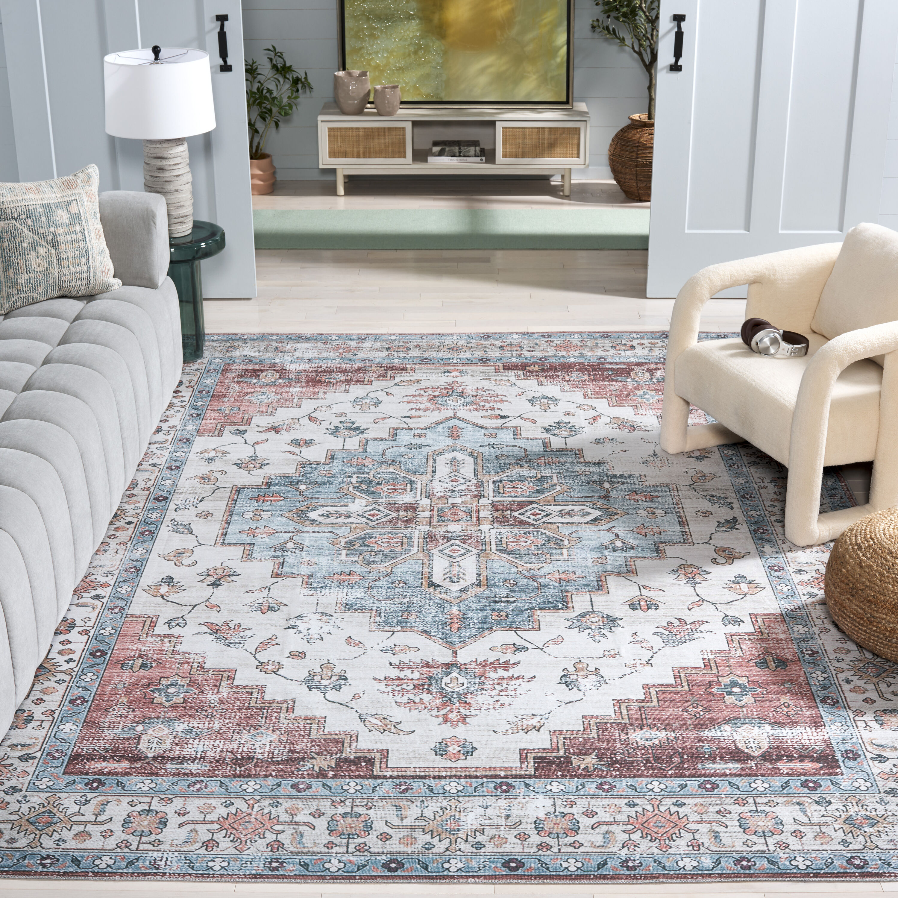 Arizona 209Y Sage/Ivory 8ft x 10ft Traditional Rug