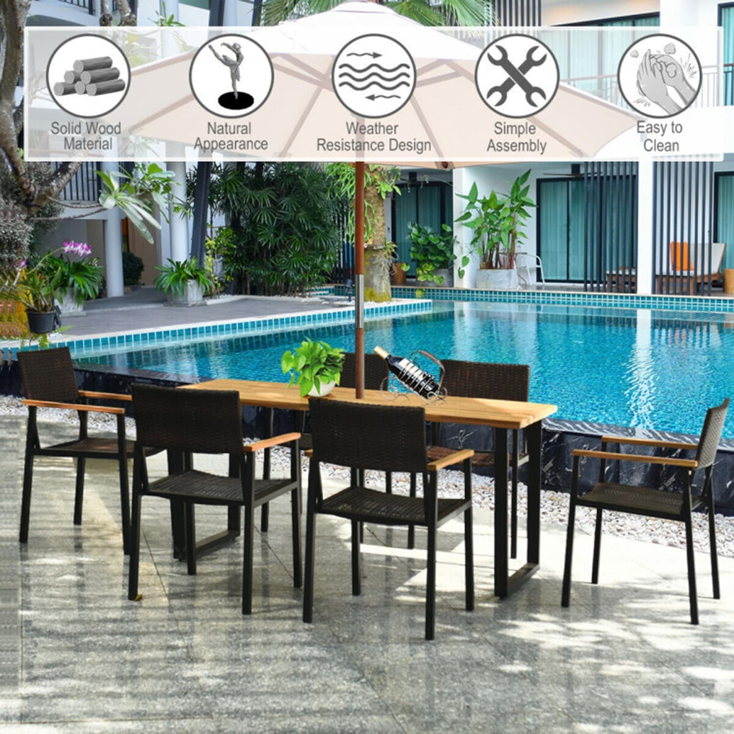 Mondawe 6265-HY Patio-Tables - View #3