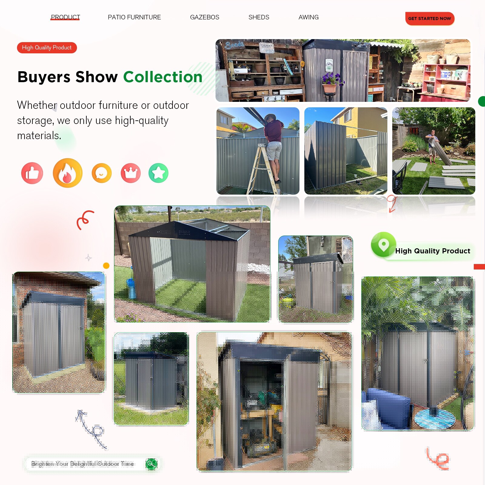 AECOJOY 16333WH-LS02 Metal-Storage-Buildings-Sheds - View #5