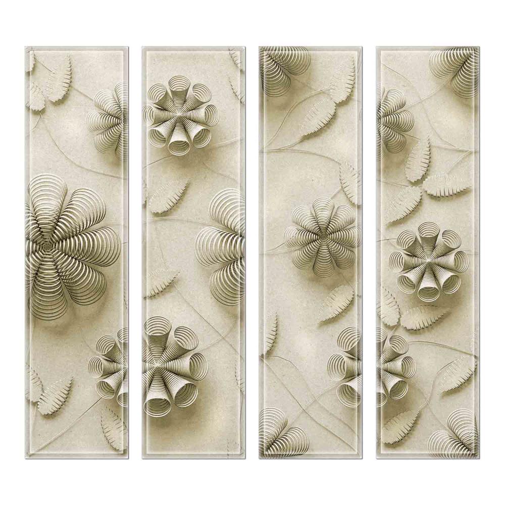 Instant Mosaic 6790102 Upscale Designs 32-Pack Multicolor 3-in x 12-in Glossy Glass Random Wall Tile