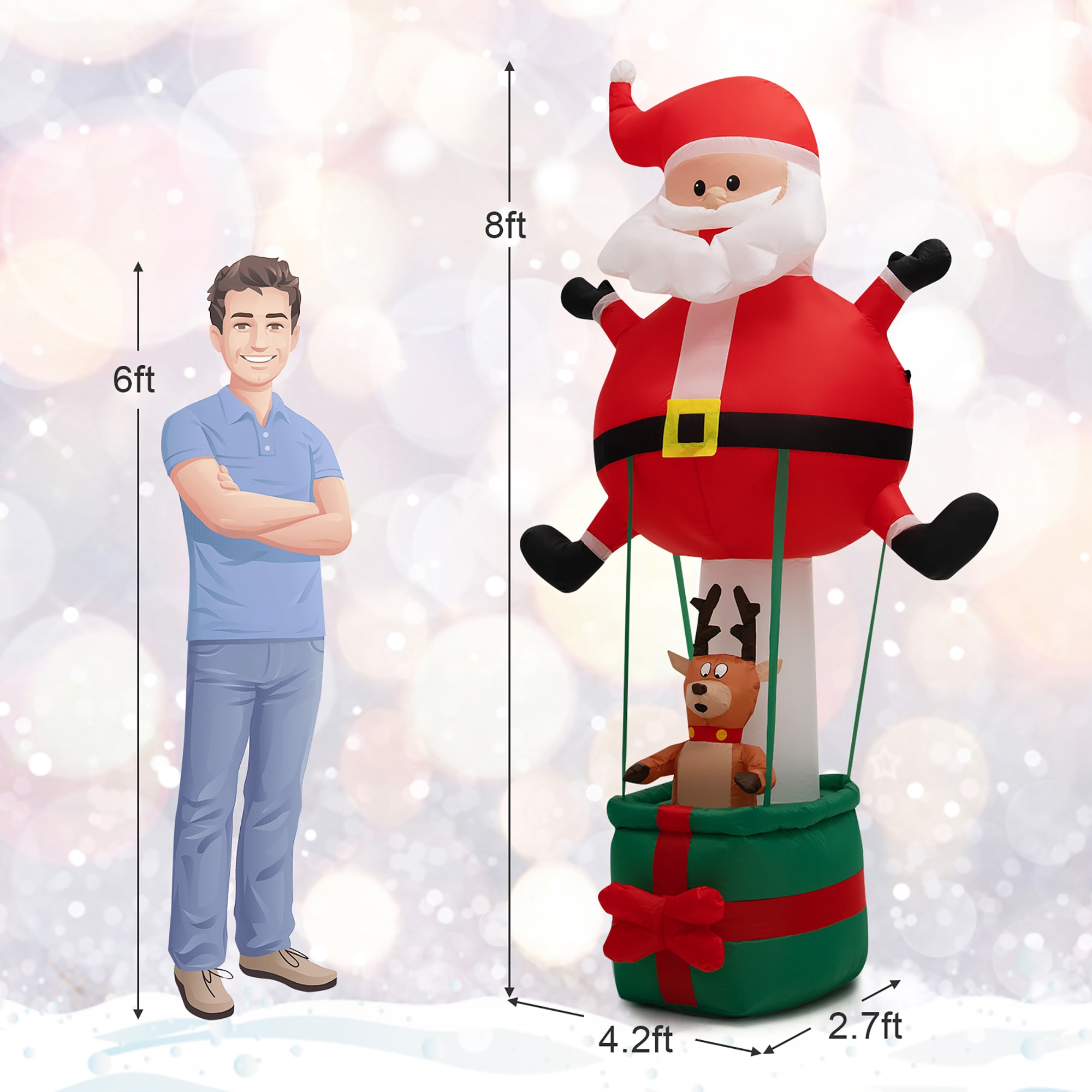 Costway LWS00697 Christmas-Inflatables - View #2