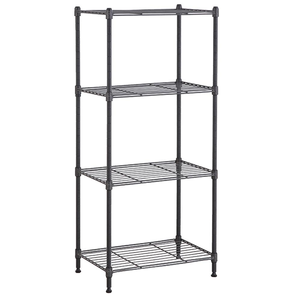 MZG 12-in D X 18-in W X 39-in H 4-Tier Steel Utility Shelving Unit In ...