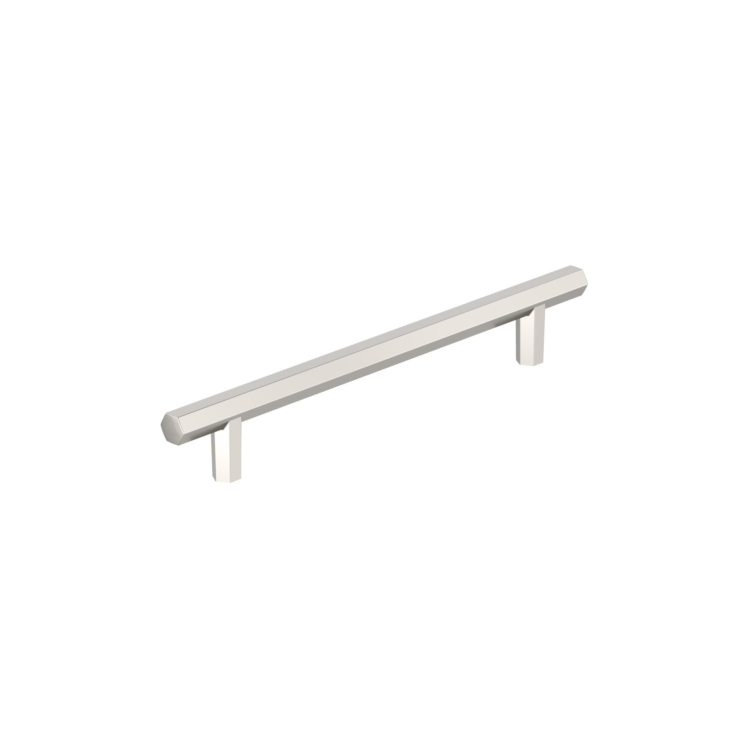 Amerock BP36875PN Caliber 6-5/16-in , 160mm Center to Center Polished Nickel Cylindrical Bar