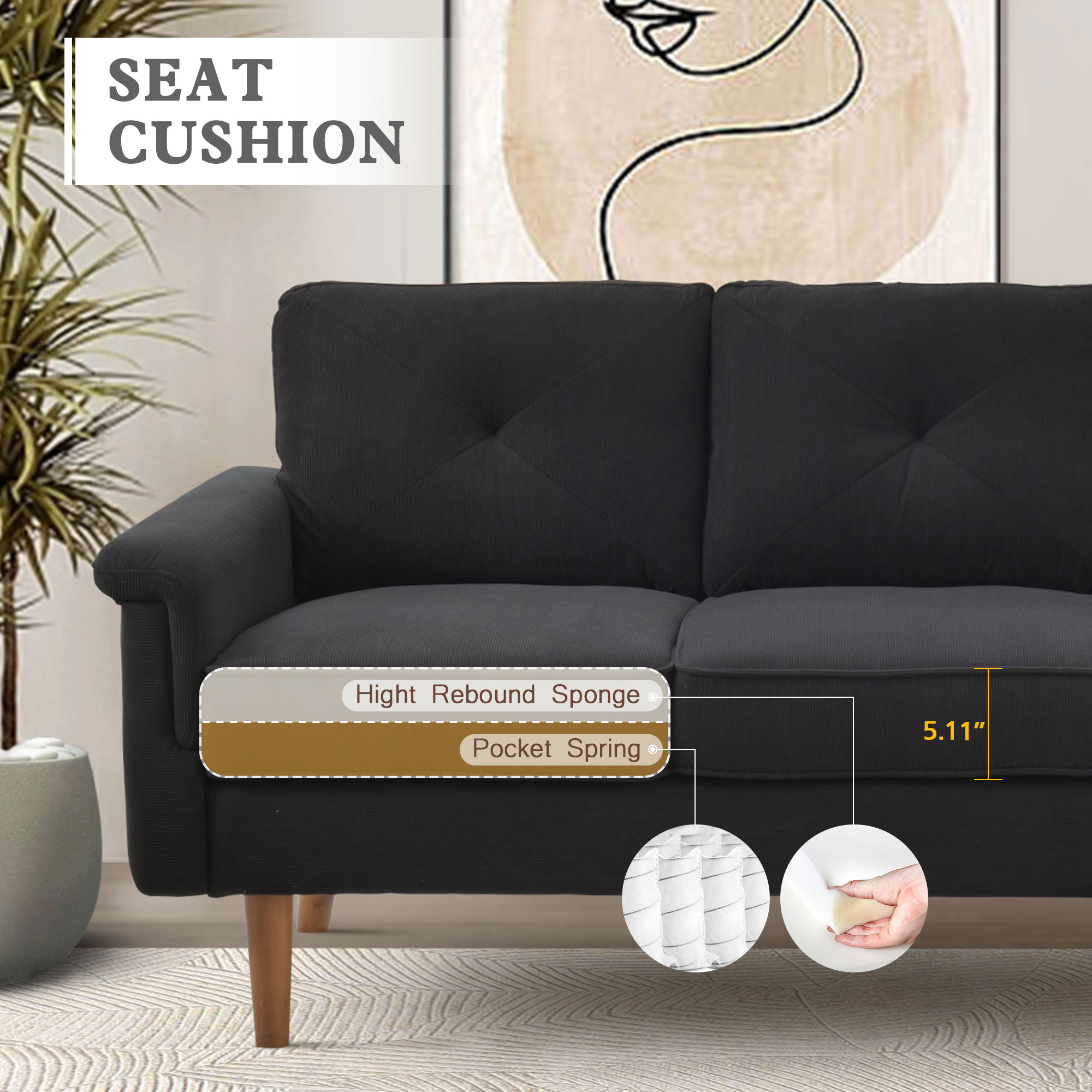 weaxty HMBNOP550 Sofas-Loveseats - View #3