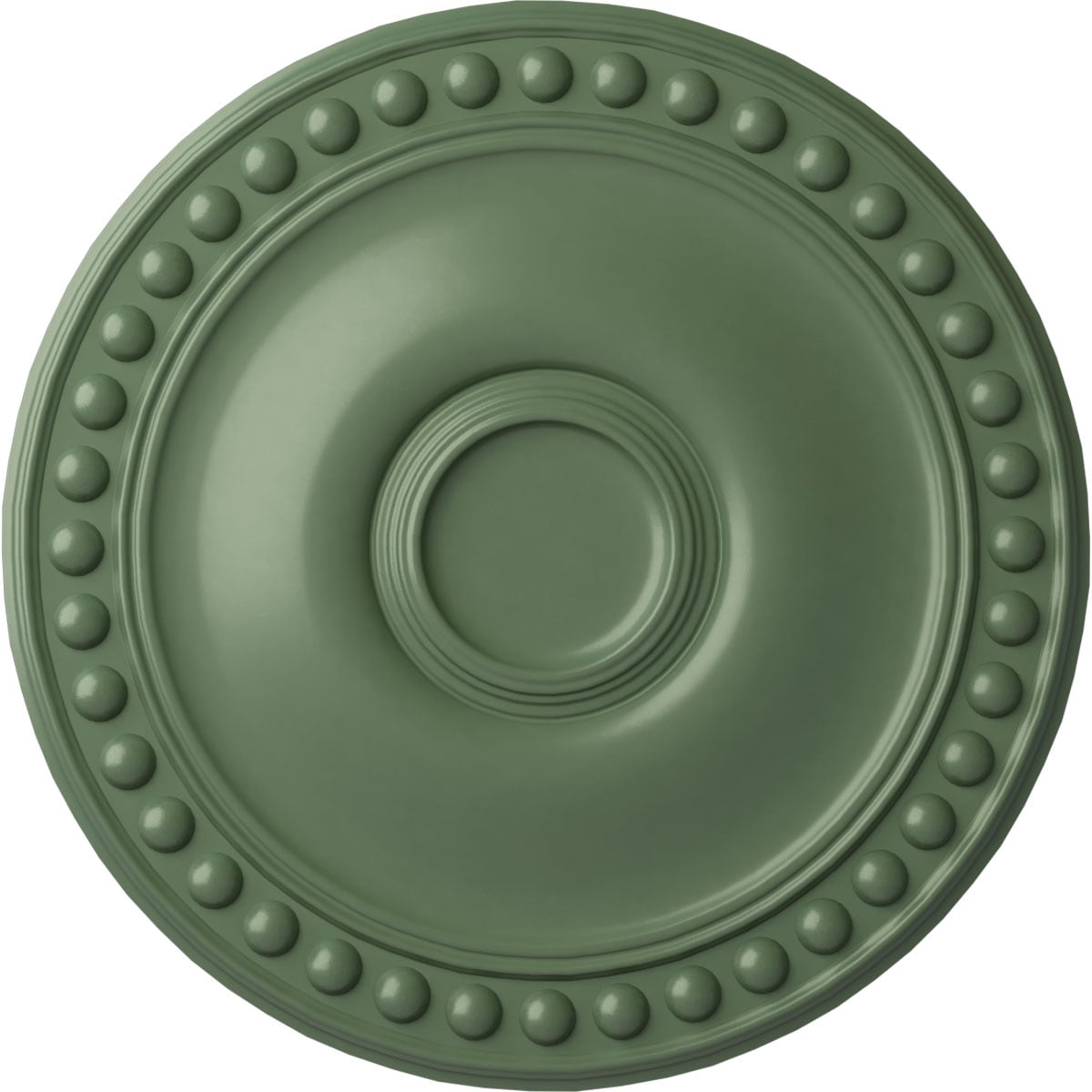Ekena Millwork CM19FOAGF Foster 19.125-in W x 19.125-in L Painted Athenian Green Polyurethane Whole Ceiling Medallion
