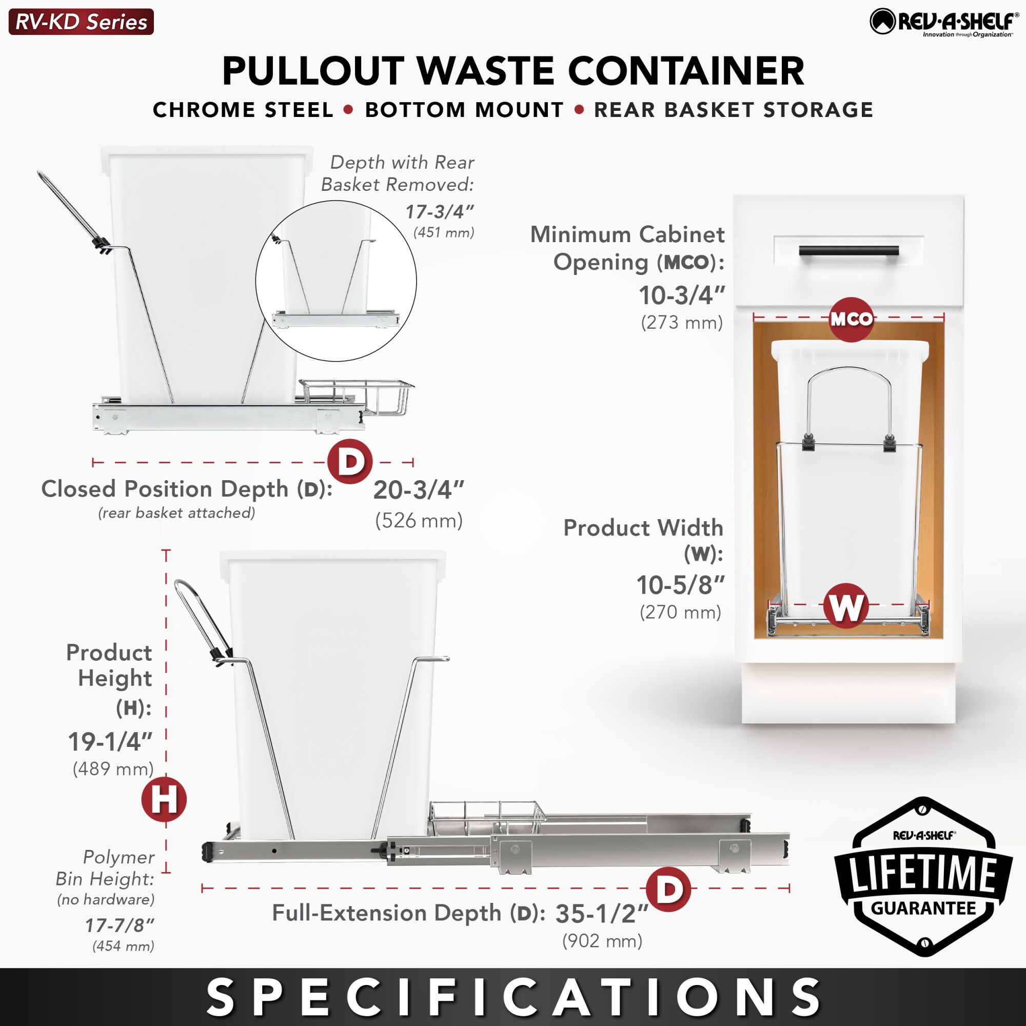Rev-A-Shelf 252033 Pullout-Trash-Cans - View #4