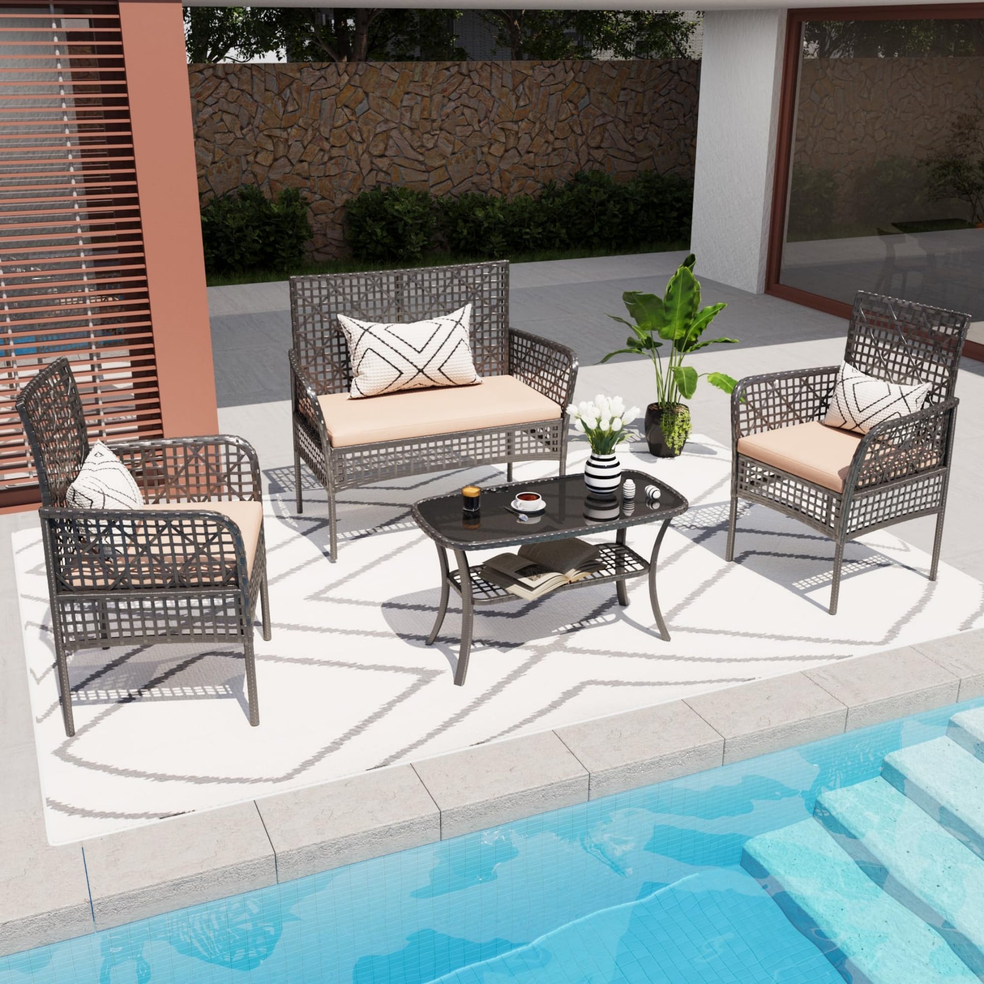 Lycvki 02PCS-125 Patio-Conversation-Sets - View #4