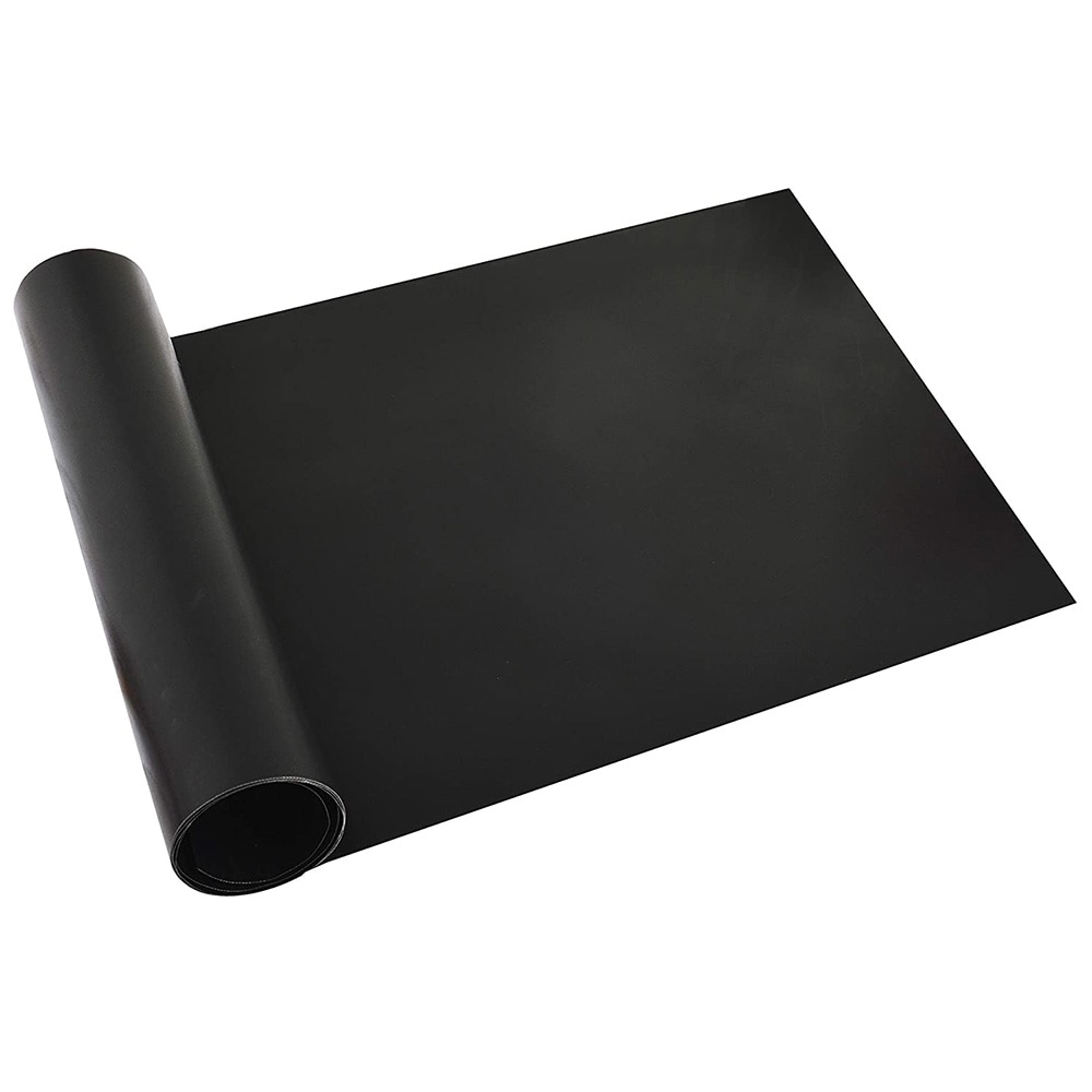 The Gas Grill Splatter Mat Black Soft Touch Non-woven Polypropylene  Rectangular Grill Mat in the Grill Mats department at