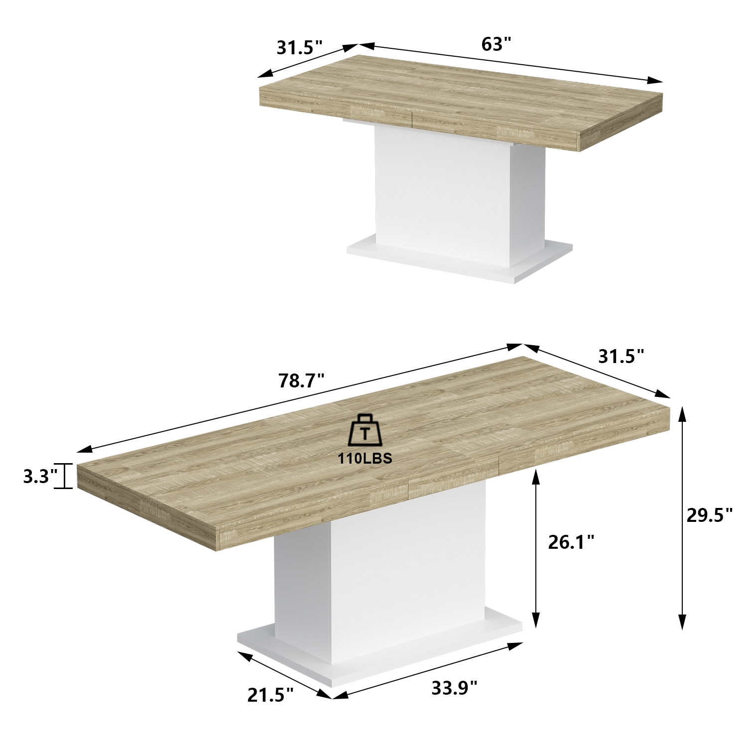 FUFU&GAGA KF020342-02 Dining-Tables - View #10