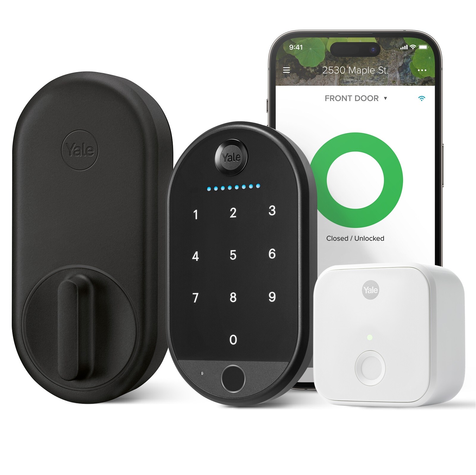 Yale Black Suede Wi-Fi Bluetooth Keypad Touchscreen Smart Lock