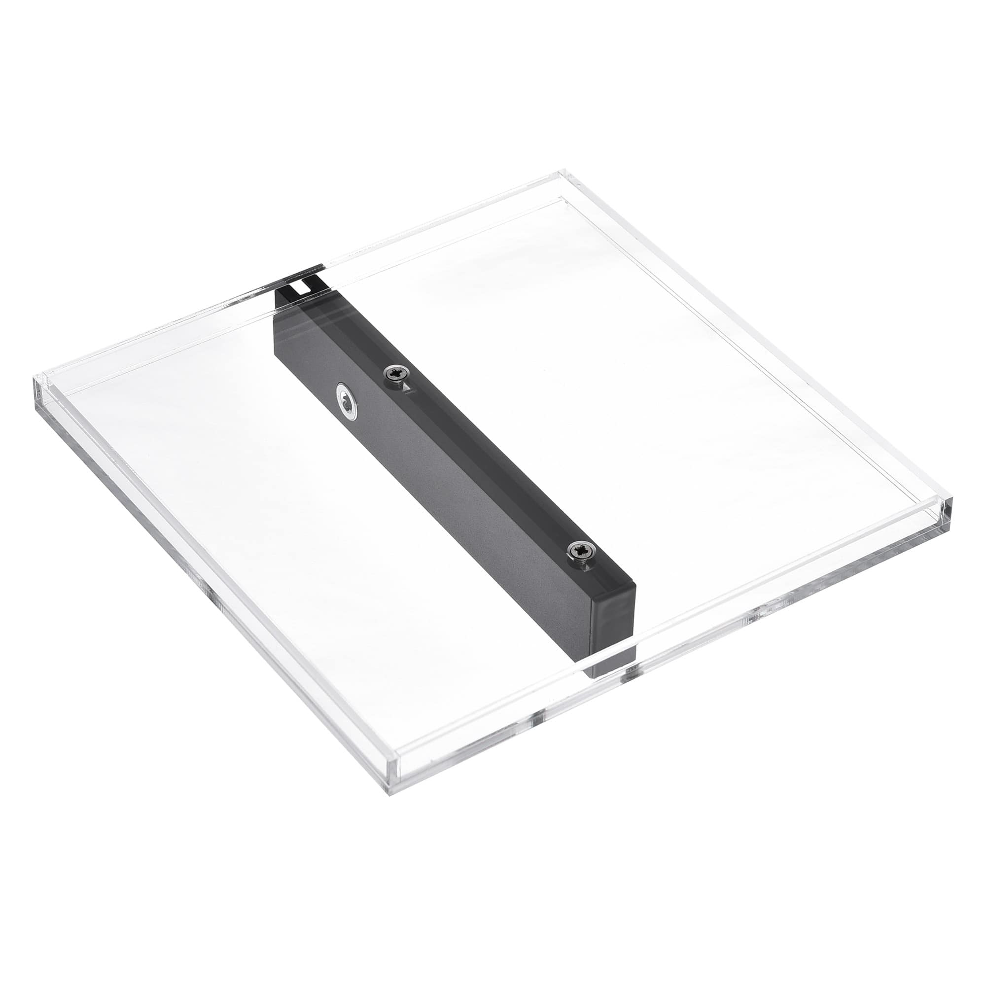 Yescom 35PAR004-20X20-LO WinSpin Rectangular Serving Tray for Dual Use Prize Wheel Clear Acrylic Tradeshow Party