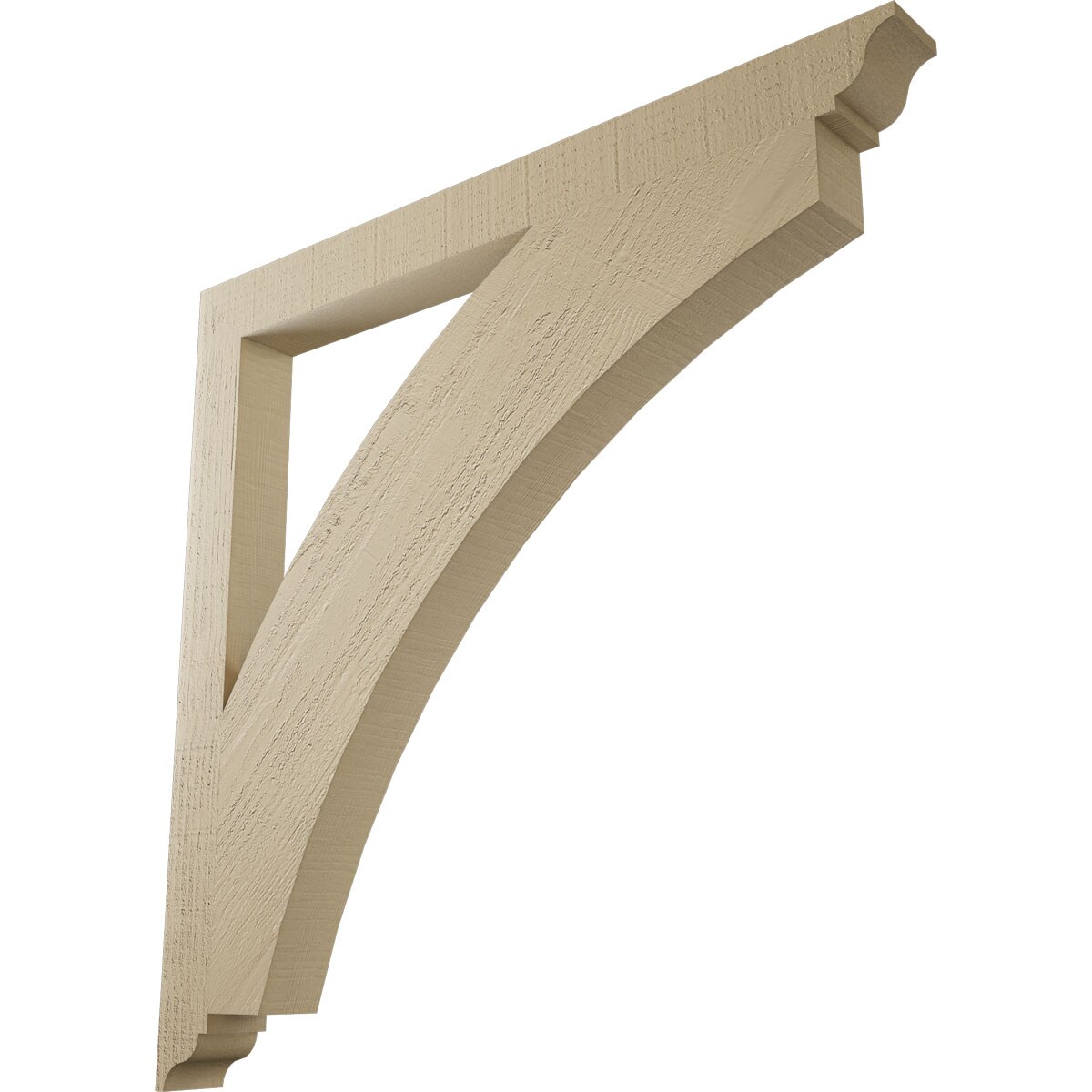 Ekena Millwork 2114242 Thorton Rough Cedar Woodgrain TimberThane 3-1/2-in x 40-in x 40-in Brown Urethane Standard bracket