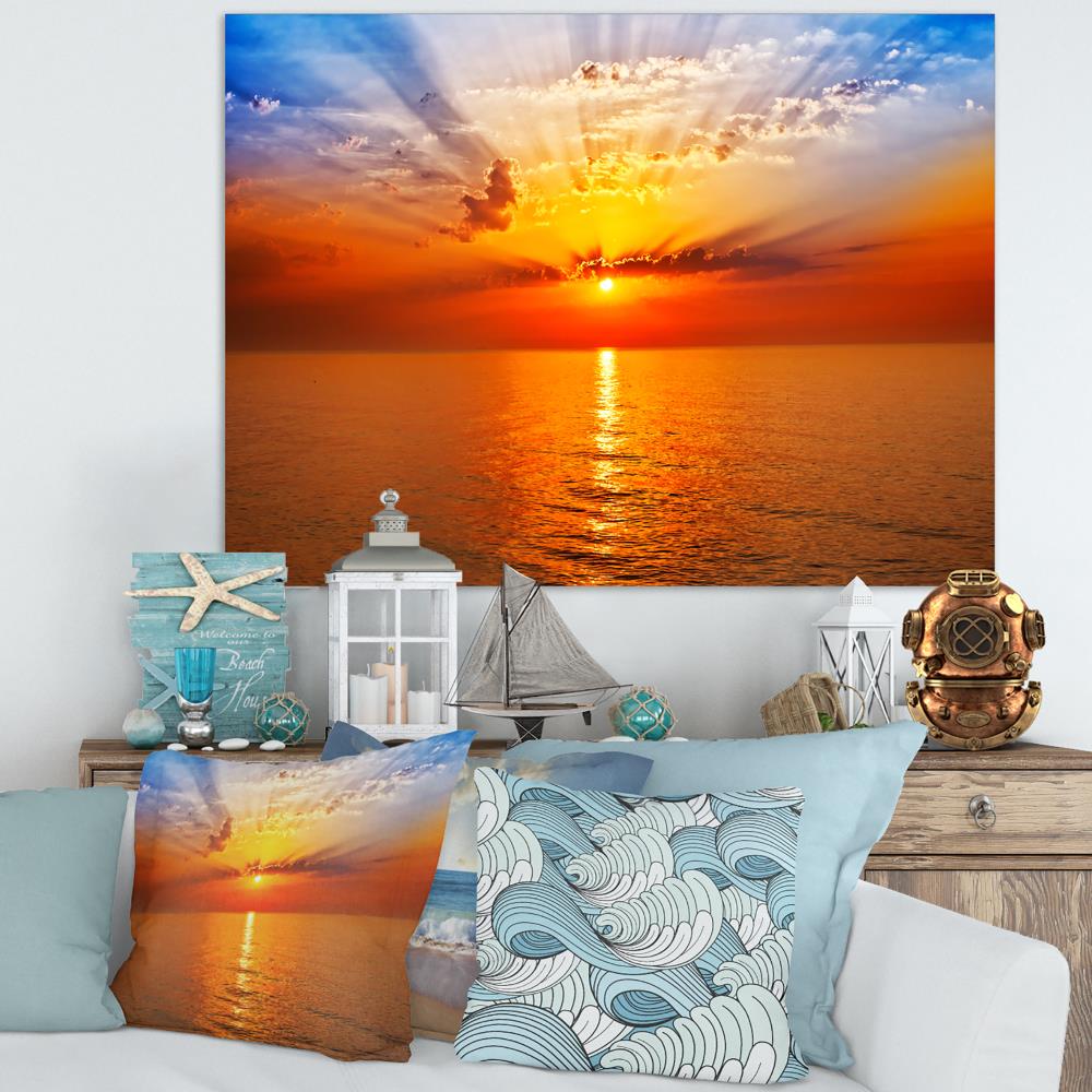 Designart 30-in H x 40-in W Coastal Print on Canvas in the Wall Art ...