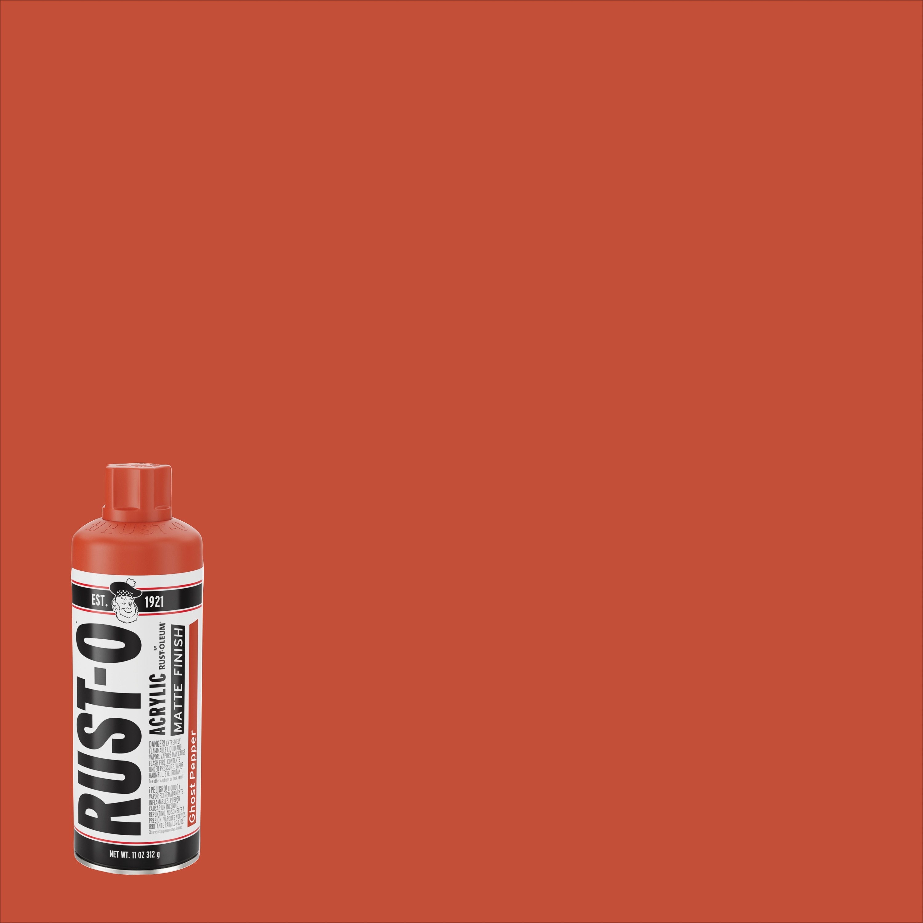 Rust-Oleum 392212SOS Rust-O Artist 6 -Pack Matte Ghost Pepper Spray paint ( NET WT. 11-oz )