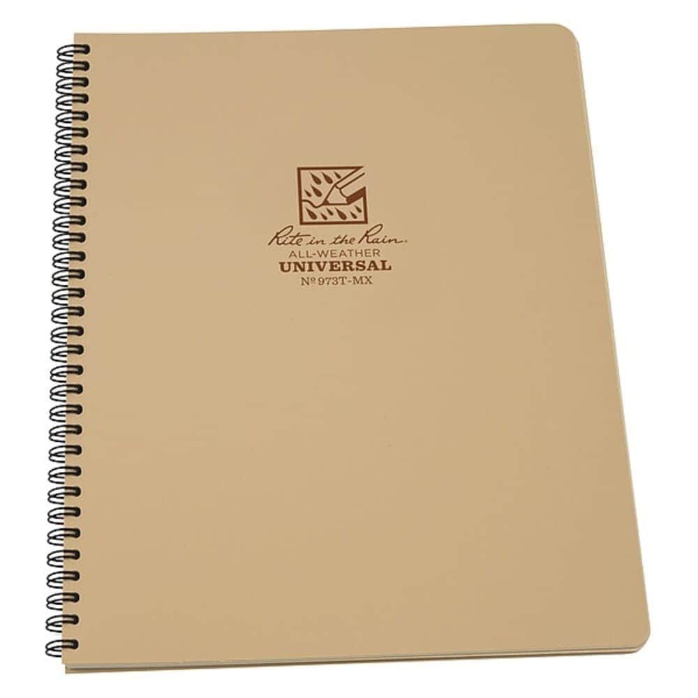 Rite in the Rain  Spiral NotebookUniversal8-1/2 x 11 in 973T-MX