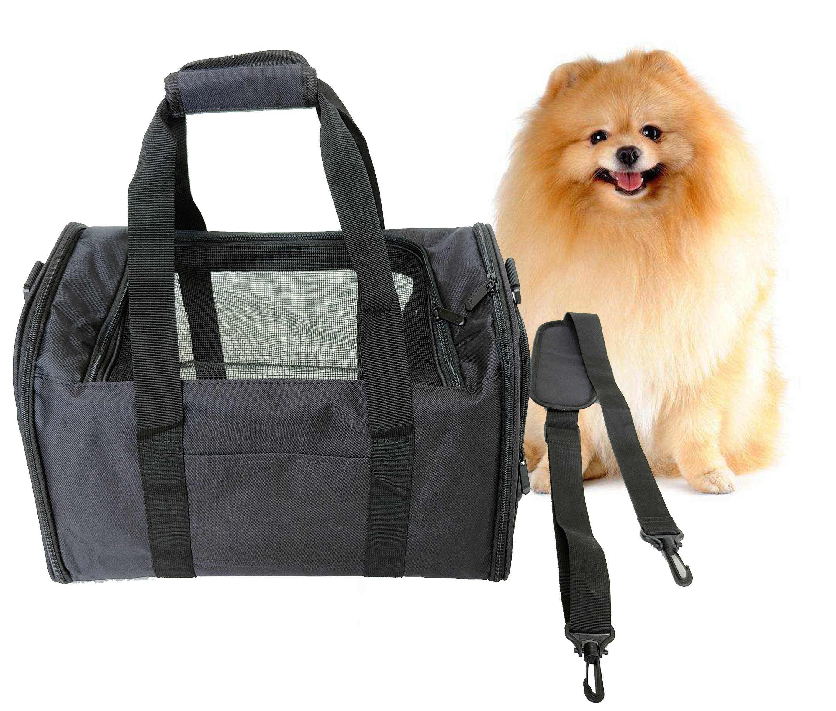 Pets Small Pet Carrier For Small Dogs And Cats - Waterproof Soft Pet Travel  Bag With Clear Window - TSA Approved Pet Carrier For Cat Travel Bag - 9.8