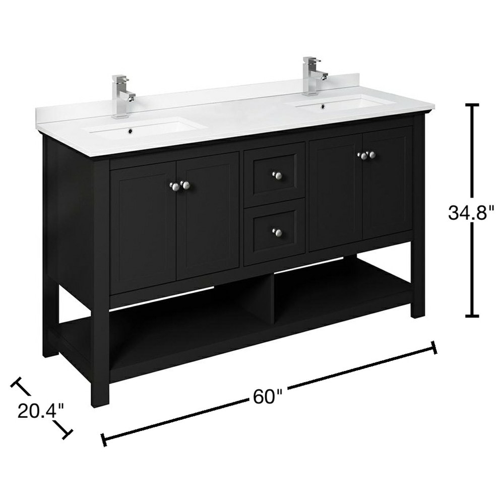 Fresca FCB2360BL-D-CWH-U Bath-Vanity-Combo - View #16