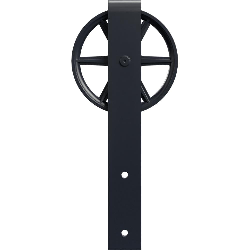 Goldberg Brothers GB60014RWDG Dark Gray Indoor Wagon wheel Single Double Barn door hanger