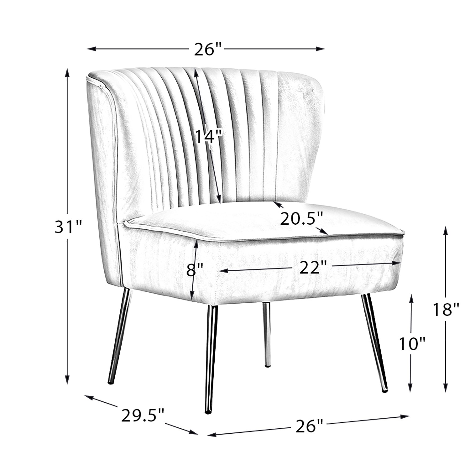 14 Karat Home CHMJM002-GREEN chairs - View #8