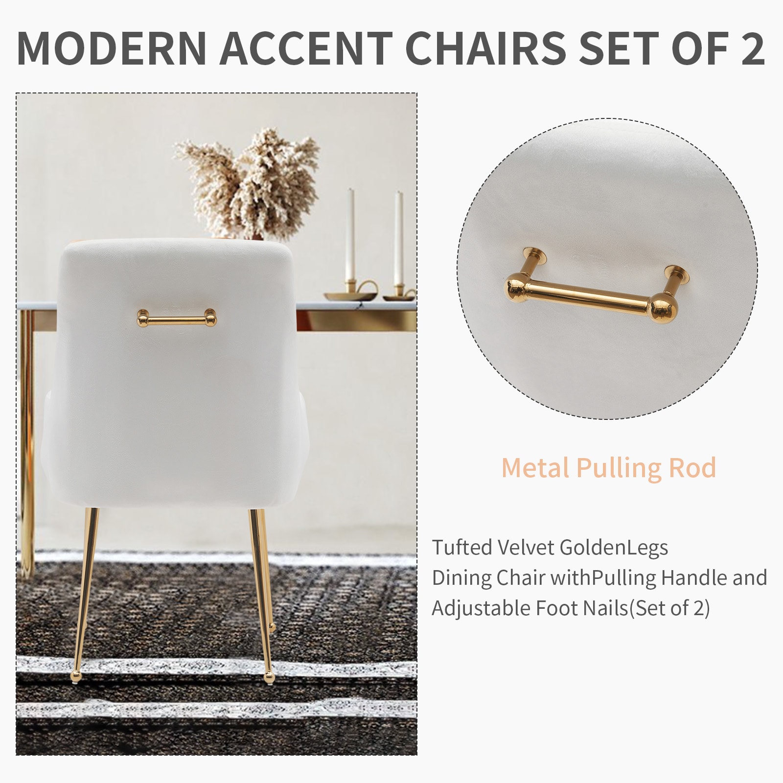 BWE A-9CHAIR-07-BEG Dining-Chairs - View #6