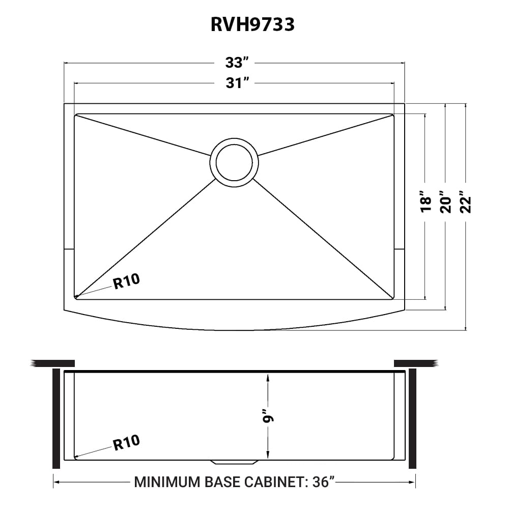 Ruvati RVH9733CP Kitchen-Sinks - View #10