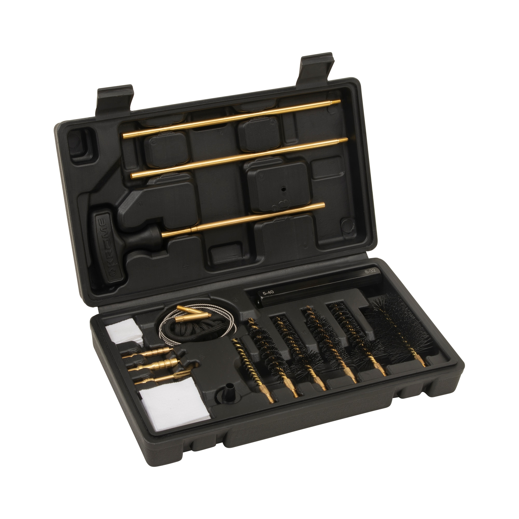 Krome Rifle Cleaning Kit - 17-Piece Gun Cleaning Accessories for