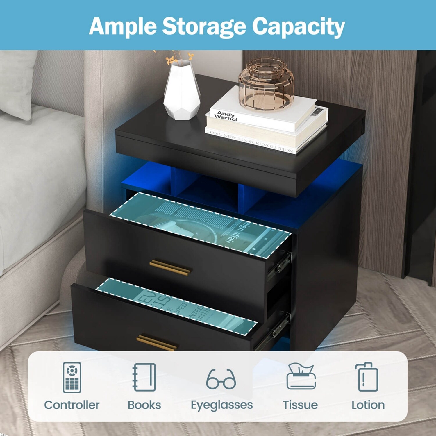 Costway CSHY004160 nightstands - View #7
