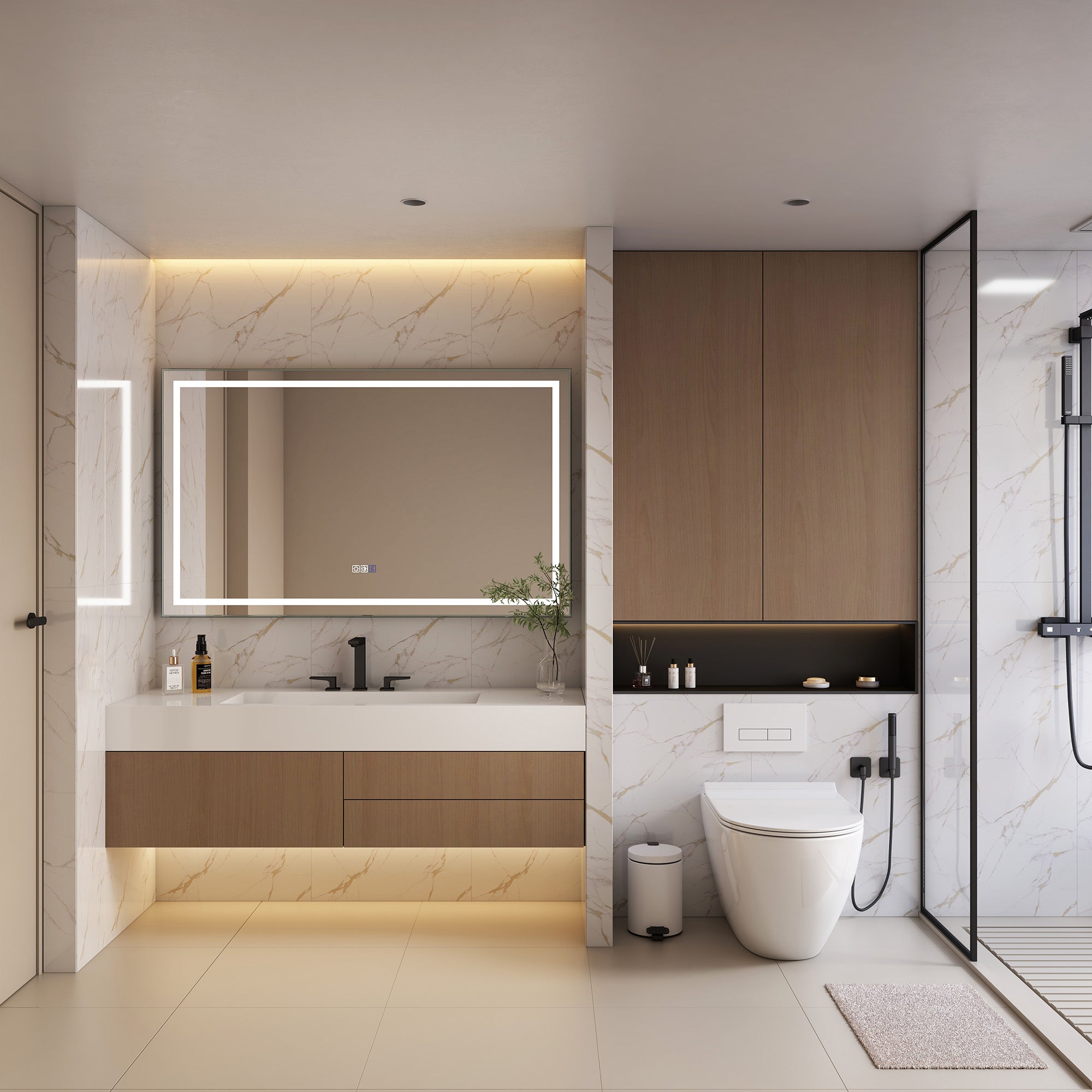 Boyel Living KF-MD04-6036SF2 Framed-Bath-Mirrors - View #12