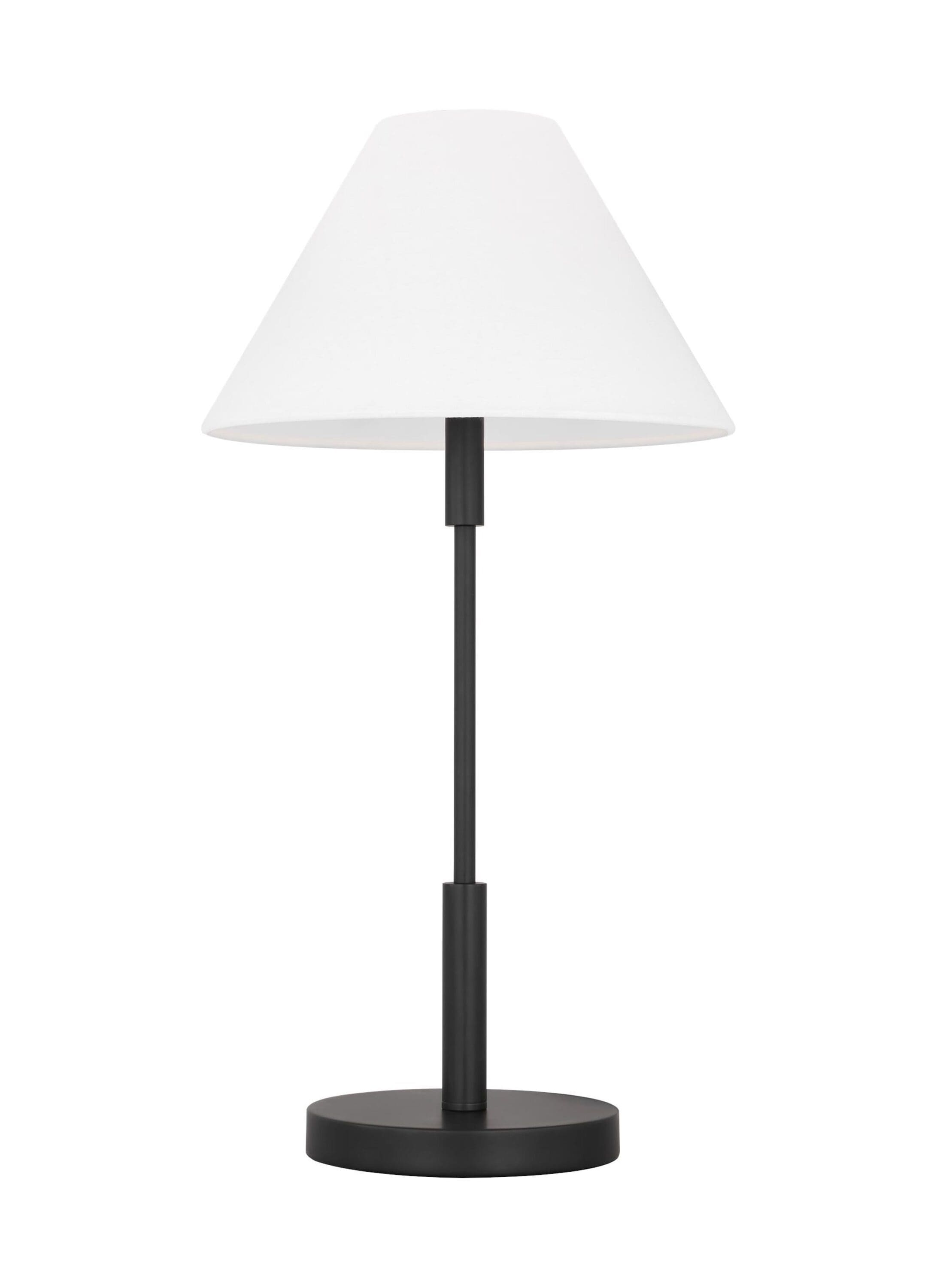 Scott Living Porteau 24-in Midnight Black On/Off Switch Table Lamp with ...