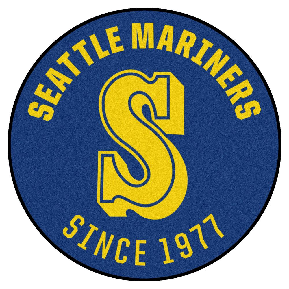 Blue various shades pattern abstract stripes seattle mariners colors