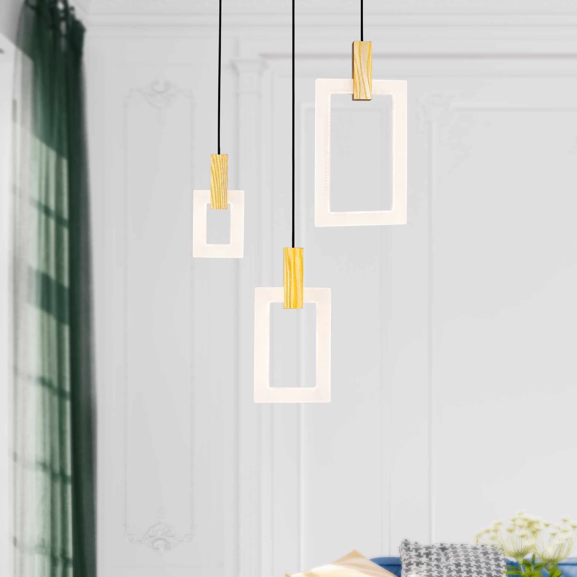 CWI Lighting 1214P26-3-236-A-RC Anello White Modern/contemporary Integrated LED For Use in Bathrooms, Bedrooms, Dining Rooms, Foyers, Kitchens, Living Rooms Chandelier