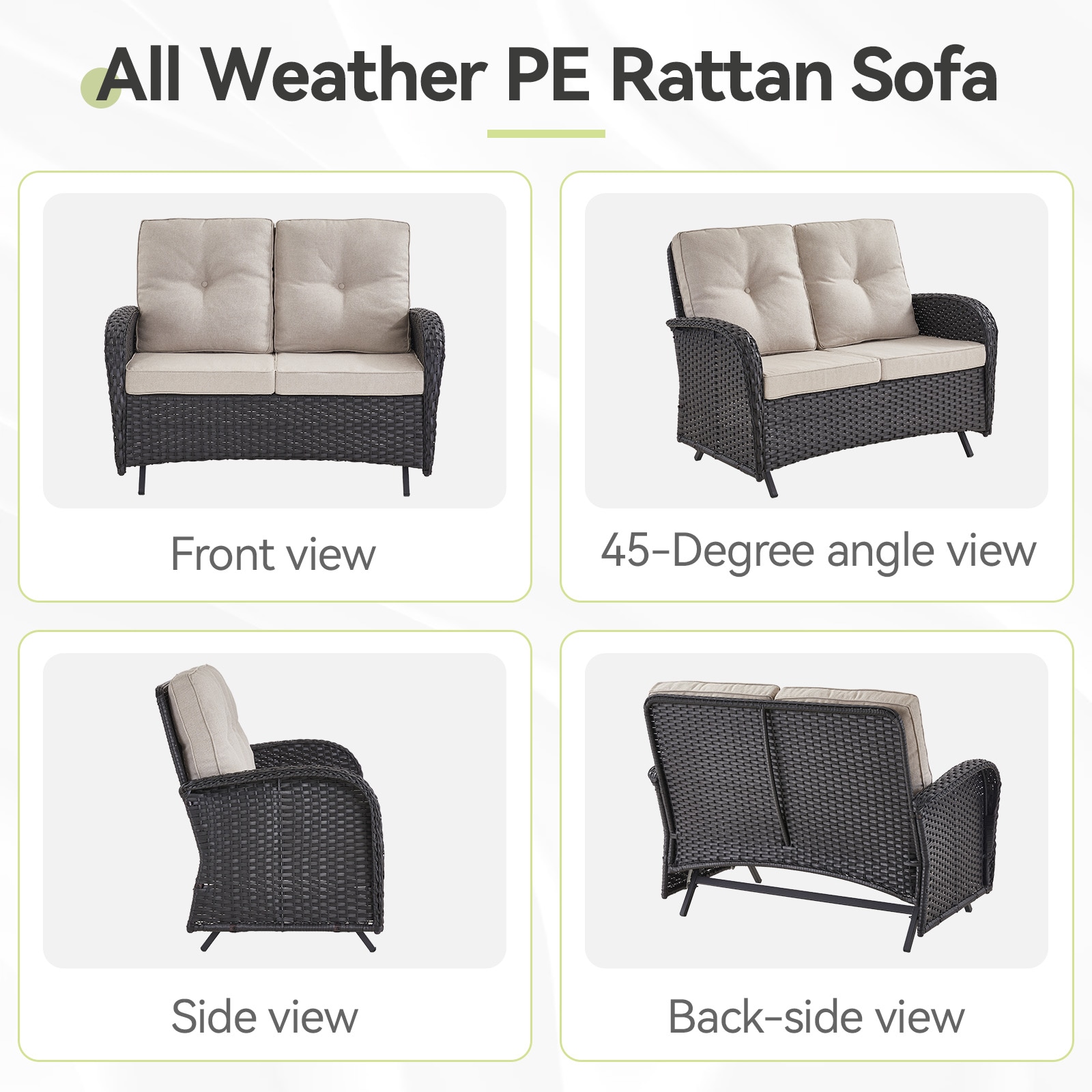 Pocassy PABL12G-2 Patio-Sofas-Daybeds - View #8