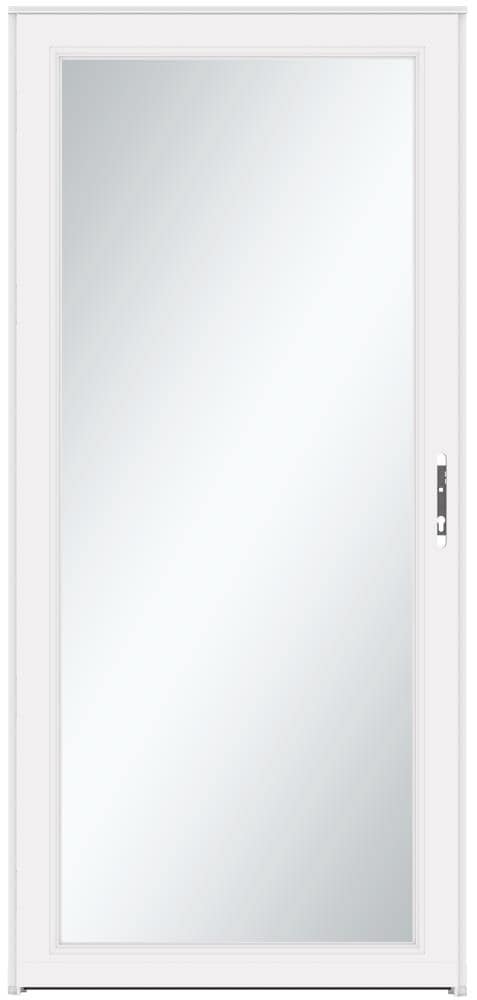 Signature Classic 34-in x 81-in White Full-view Interchangeable Screen Aluminum Storm Door | - LARSON 14904035