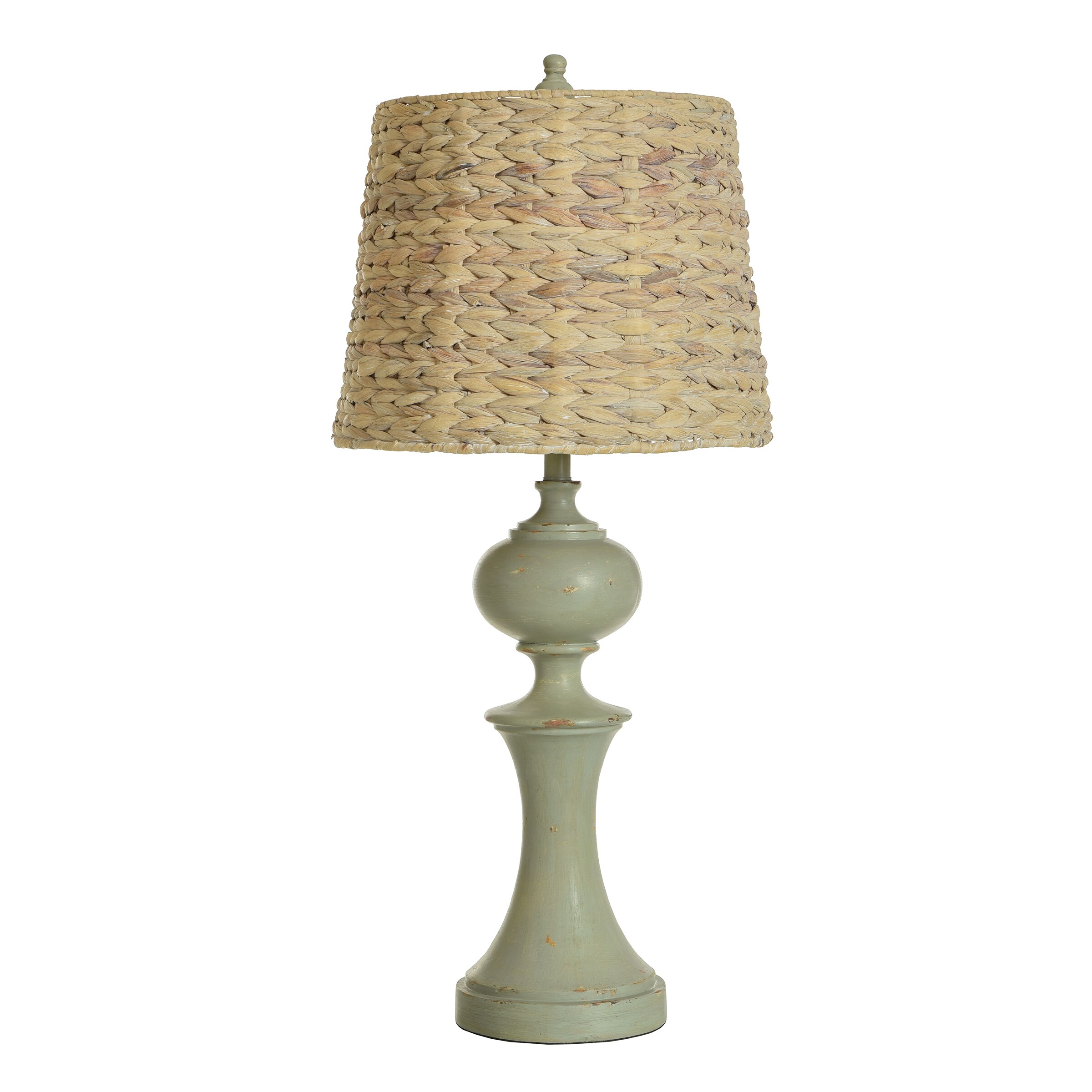 floor lamp with seagrass shade