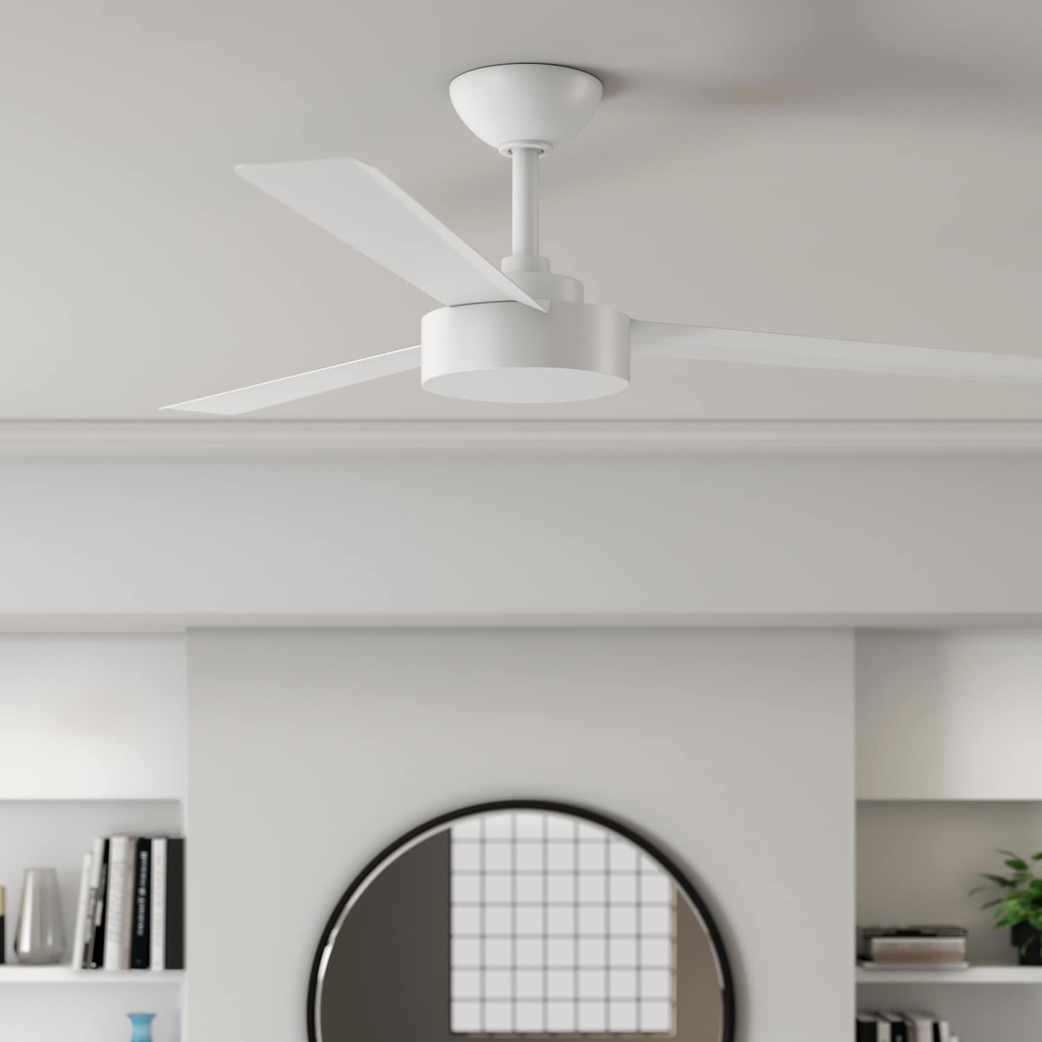 Minka Aire Roto 52-in Flat White Indoor Ceiling Fan Wall-mounted