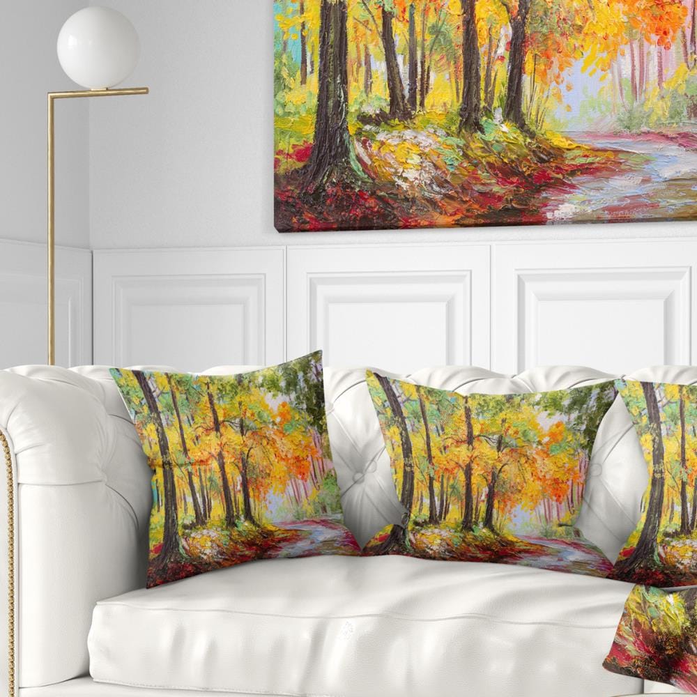 Designart Big Tree - Photography Throw Pillow - 18x18, Size: 18 x 18