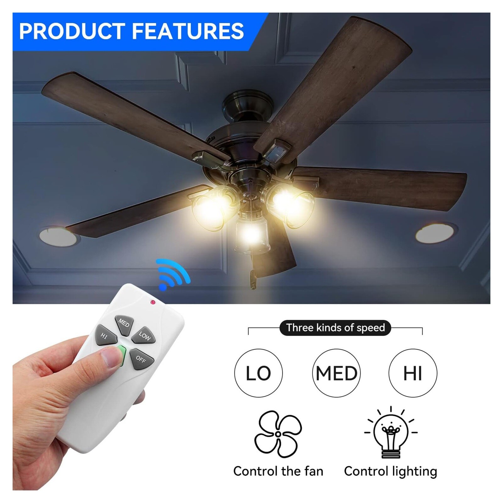 Ahfiwaso LAH0810H106 Ceiling-Fan-Blade-Arms - View #3