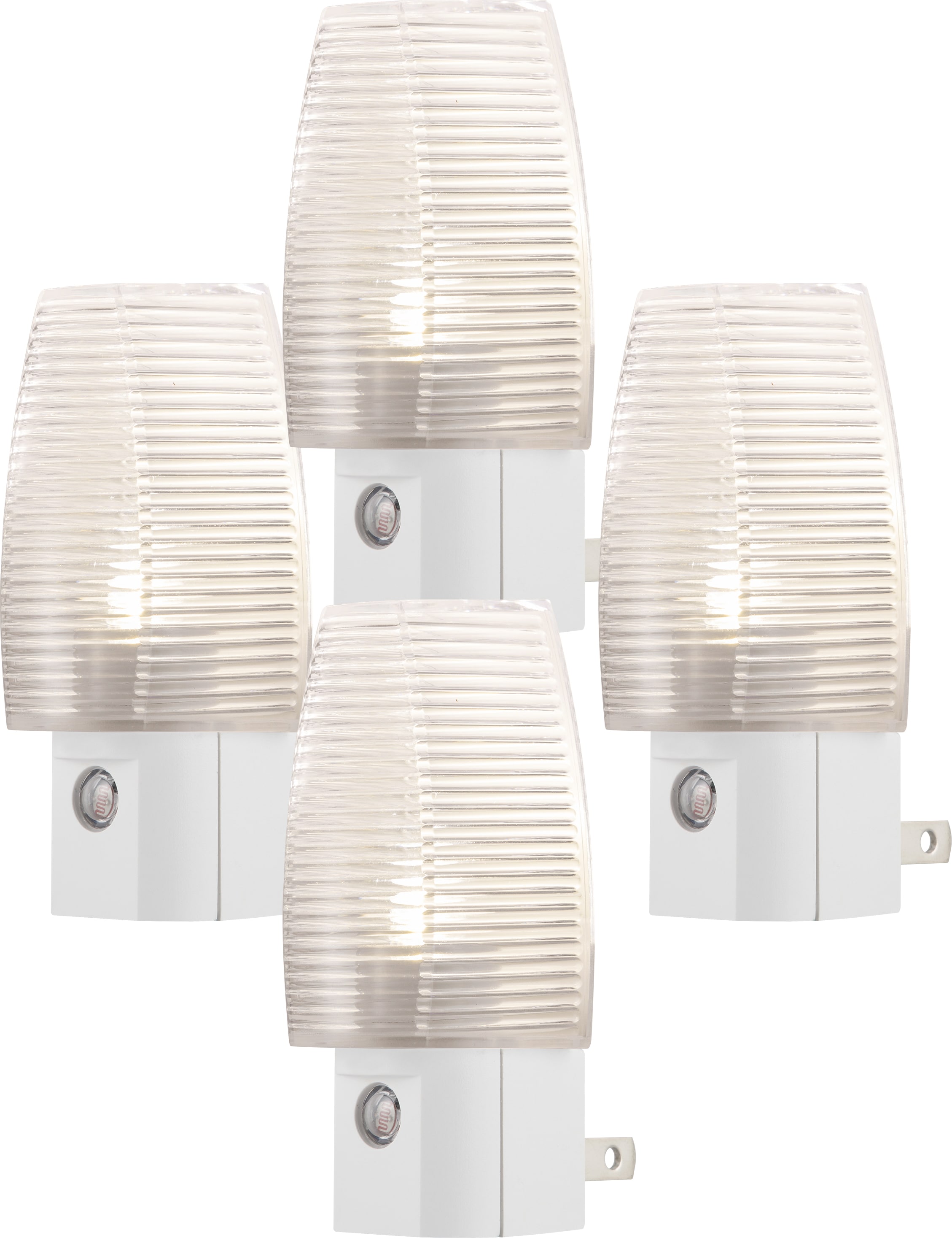 Enbrighten 4-Pack White LED Auto On/Off Night Light in the Night Lights  department at