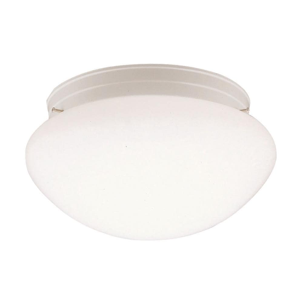 Kichler 210WH Ceiling Space 1-Light 12-in White Flush Mount Light