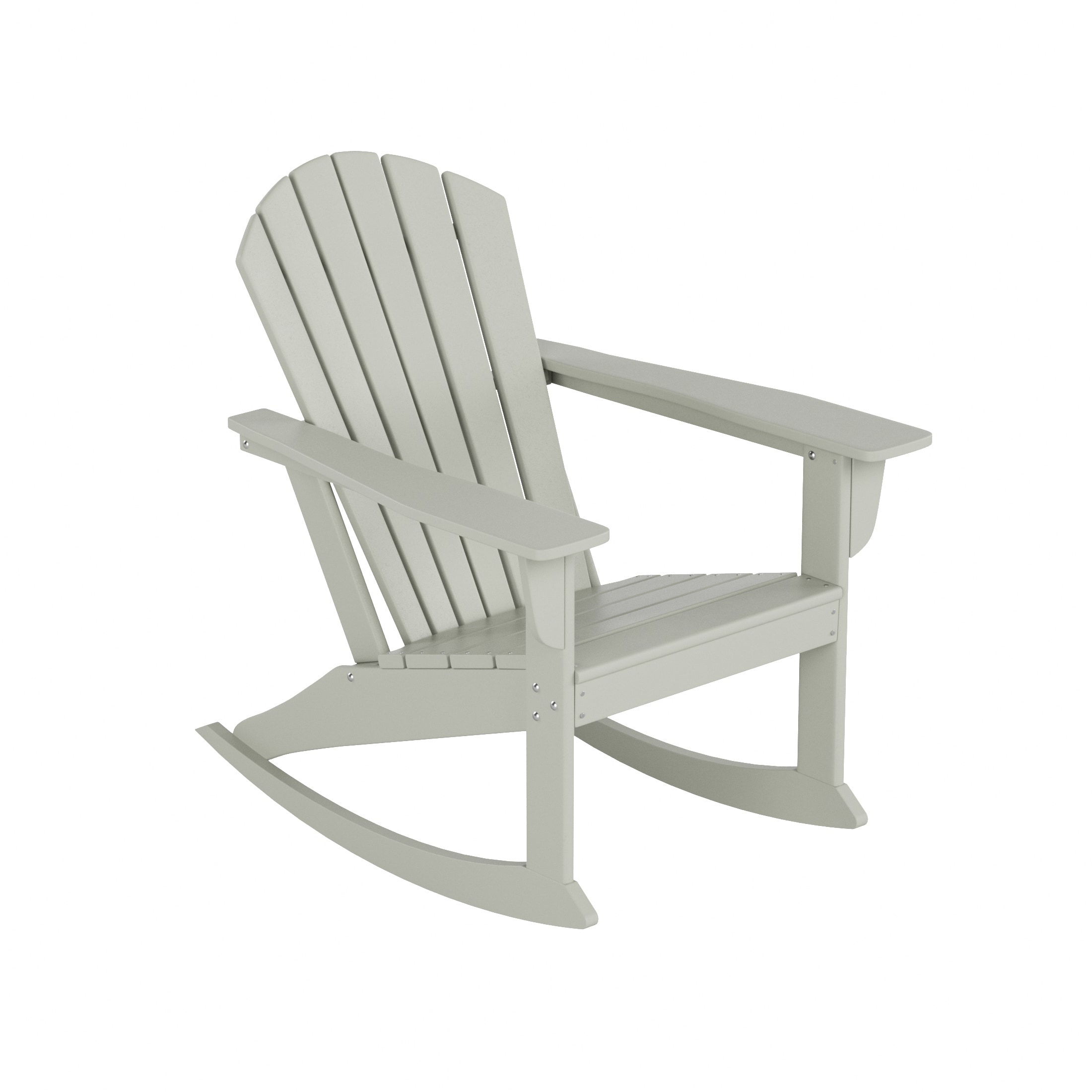 Westin Furniture OP5003-SD Altura Sand HDPE Frame Rocking Chair with Slat Seat