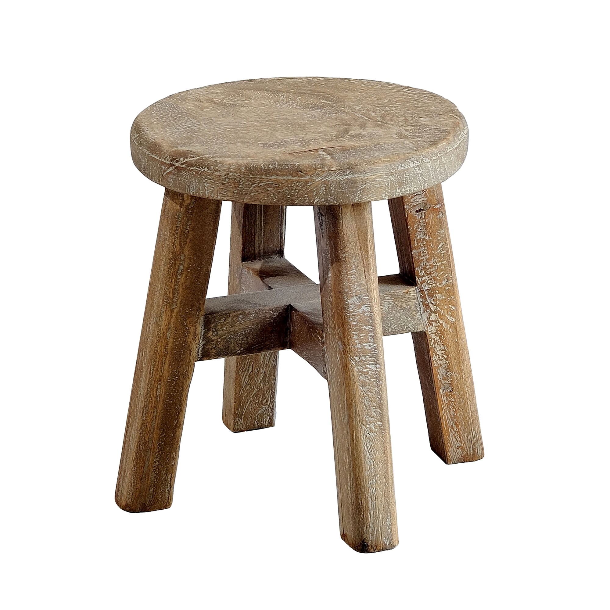 Casual Elements MAH909-M1F-BOX Children Furniture 10-in Rustic Mango Grey Wash Kids Accent Chair