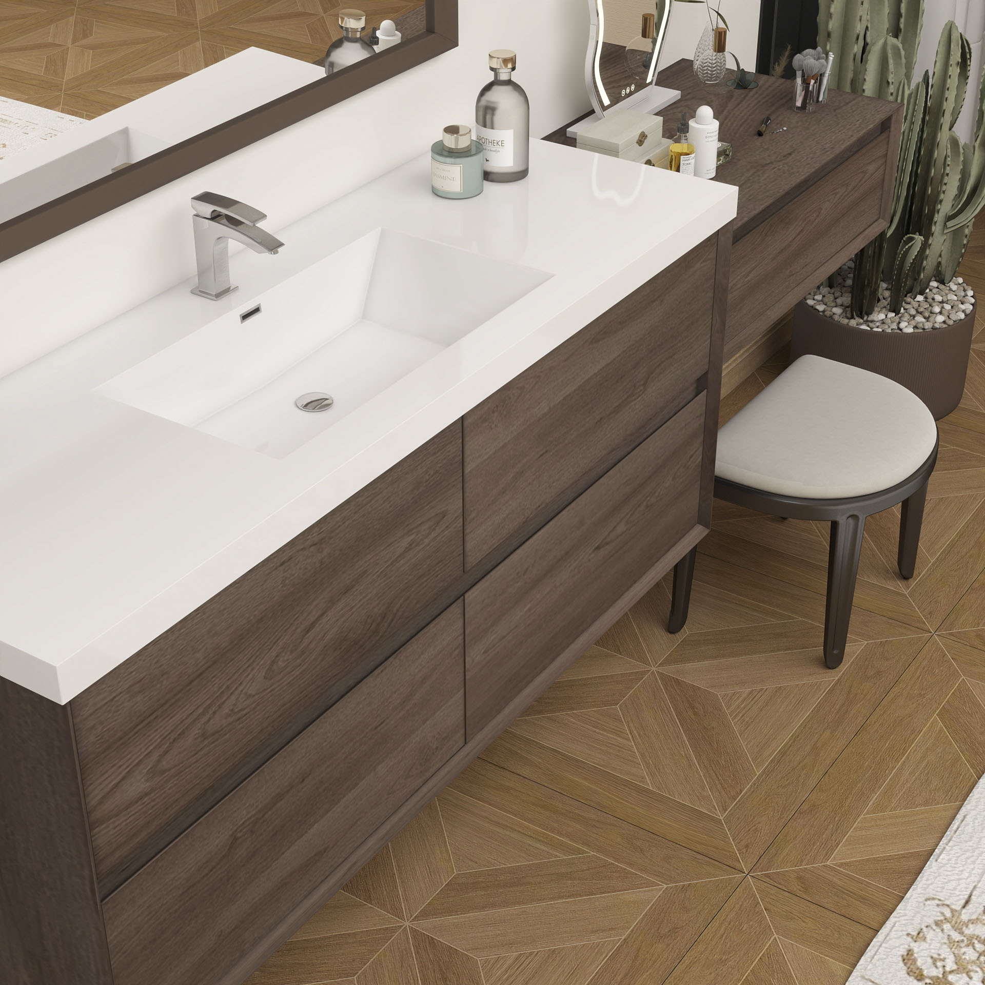 BV Better Vanity SLIM17-60S+30-RO Bath-Vanity-Combo - View #6